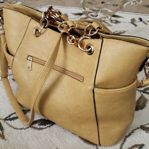MKF Collection Rylee Tote Handbag Vegan Leather Multi-Functional Crossbody Bag